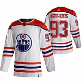Edmonton Oilers 93 Ryan Nugent-Hopkins White Adidas 2020-21 Reverse Retro Alternate Jersey Dzhi,baseball caps,new era cap wholesale,wholesale hats